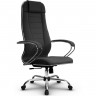 Кресло для руководителя Метта B 1m 32PF/K127 (Комплект 31) Pilot темно-серый, ткань Bahama, крестовина хром