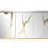 KFG195 Комод зеркальный c золотым декором 160х45х90см