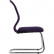 Кресло для посетителя Метта SU-Mr-4/подл.000/осн.008 сиреневый, велюр, полозья