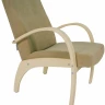 Кресло для отдыха Денди шпон, Ткань ультра санд, каркас дуб шампань шпон