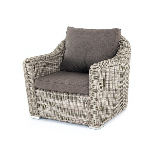 Кресло "Фабриция" из искусственного ротанга, цвет серый