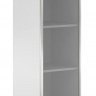 Шкаф колонка со стеклянной дверью в алюминиевой раме (R) и топом XMC 42.7(R) Белый 432х432х1190 XTEN