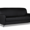 Трехместный диван Европа 1780х830 h870 Искусственная кожа P2 euroline  9100 (черный)
