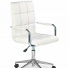 Кресло компьютерное HALMAR GONZO 2 (экокожа - белый)