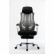 Кресло офисное / 007 NEW / (black (white plastic) белый пластик / черная ткань / черная сетка