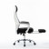 Кресло офисное / 007 NEW / (black (white plastic) белый пластик / черная ткань / черная сетка