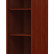 Шкаф-колонка средняя со стеклянной дверью в AL-рамке B 421.7(L) Бургунди 475х450х1286 BORN