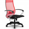 Кресло для руководителя Метта B 2m 9/К131 (Комплект 9) красный, сетка, крестовина пластик