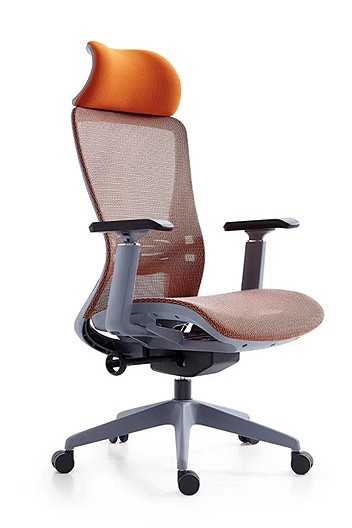 Кресло M123В-3 "VIKING-32" (сетка/оранжевый)