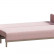 Диван-кровать Тулисия светло-розовый, ткань рогожка