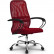 Кресло для руководителя Метта SU-CP-8P (SU-СК130-8Р) PL красный, сетка/ткань, крестовина пластик, пиастра