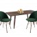 Стол со стульями Sheffilton SHT-DS117 лиственно-зеленый/медный/палисандр