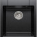 Кухонная каменная мойка 46x51 Polygran ARGO-460 черная