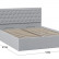 Кровать с ПМ «Порто» (с подъемным механизмом) без заглушины (Велюр Confetti Silver)