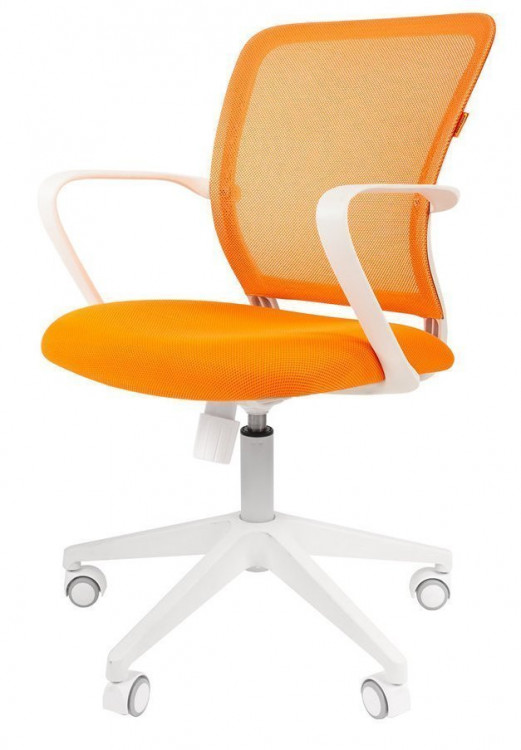 Офисное   кресло Chairman    698  Россия      белый пластик TW-16/TW-66    оранжевый