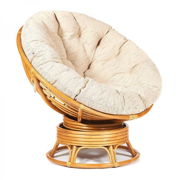 Кресло-качалка "PAPASAN" w 23/01 B / с подушкой / Honey (мед), ткань Старт