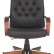 Кресло руководителя Бюрократ T-9928WALNUT/ECO черный эко.кожа крестовина металл/дерево