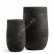 Кашпо TREEZ ERGO - Graphics - Высокая округлая чаша - Чёрный графит 41.1020-0045-BLW-75