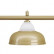 Лампа на три плафона «Crown» (матово-бронзовая штанга, матово-бронзовый плафон D38см)