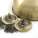 Лампа на три плафона «Crown» (матово-бронзовая штанга, матово-бронзовый плафон D38см)