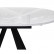 Стеклянный стол Трейси 110(150)х100х77 белый / черный