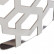 13RXET8011-SILVER Стол журнальный черн.стекло/серебро d50*50см
