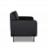 Трехместный диван Anyo black metall 2020х730 h810 Искусственная кожа P2 euroline  9100 (черный)
