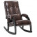 Кресло-качалка  Модель 67 (венге/Antik крокодил)  коричневый