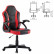 Кресло компьютерное BRABIX «Shark GM-203», экокожа, черное/красное, 532512