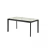 Обеденный стол отделка закаленное стекло с керамикой (C46), темно-серый металл  MDI.DT.TOL.4
