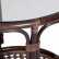 ТЕРРАСНЫЙ КОМПЛЕКТ "PELANGI" (стол со стеклом + 2 кресла) /без подушек/ ротанг, кресло 65х65х77см, стол диаметр 64х61см, walnut (грецкий орех)