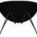 Кресло дизайнерское DOBRIN EMILY, черный ткань AF9, черное основание