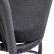 Барный стул "Бордо" из роупа, каркас стальной серый, роуп серый, подушка темно-серая