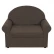 Кресло выкатное Новь-1 коричневое