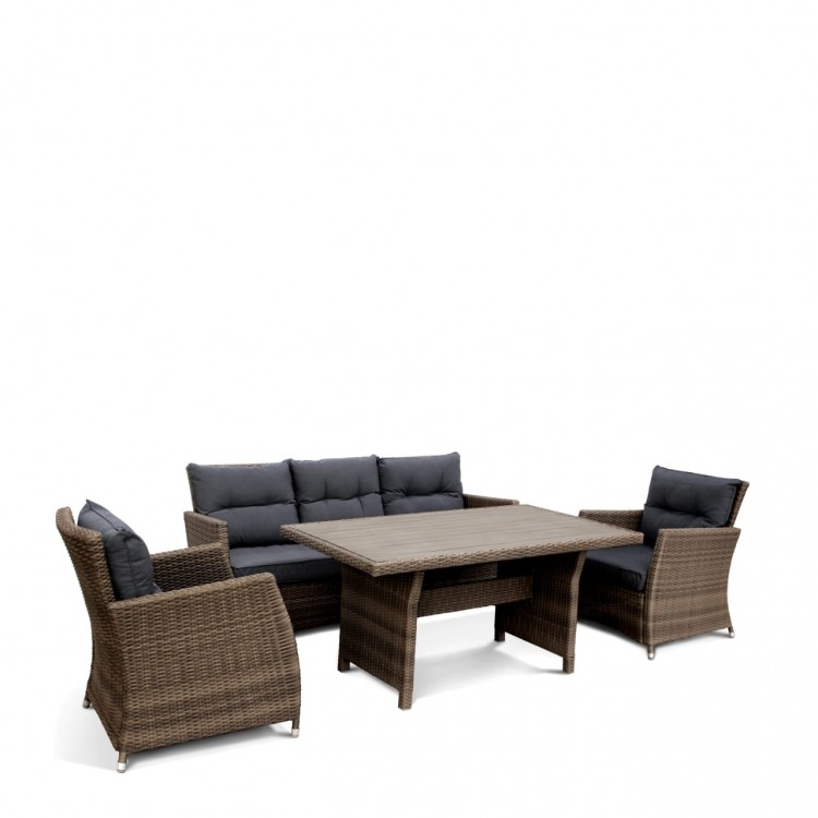 Комплект плетеной мебели AFM-308G Brown/Grey