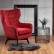 Кресло для отдыха HALMAR MARVEL (бордовый - черный)