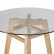 Стол обеденный DOBRIN HENRY`90 GLASS, столешница стекло, деревянное основание