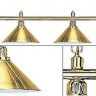 Лампа на четыре плафона &quot;Elegance&quot; (золотистая штанга, золотистый плафон D35см)