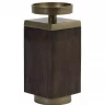 Подсвечник Candle holder 12x12x28 cm BURATA wood brown-antique bronze 6034584