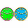 Часы настенные Bi Color, коллекция &quot;Два Цвета&quot;, в ассортименте 30,2*30,2*4,3, Полистирол, Зеленый, Голубой