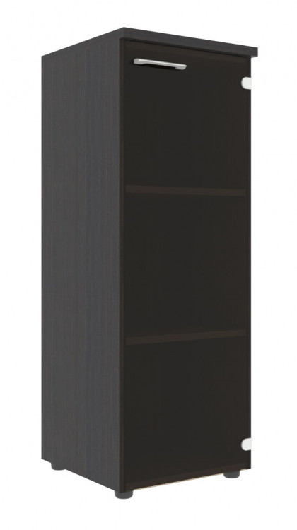 Шкаф колонка со стеклянной дверью и топом XMC 42.2 Легно темный 432х432х1190 XTEN