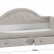 Кровать «Адель» с мягкой спинкой тип 1 Велюр Мокко светлый