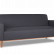 Трехместный диван Anyo wooden base 2020х730 h830 Рогожка Twist  20 (серый)