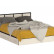 Сакура Кровать с ящиками 1600, цвет венге/дуб лоредо, ШхГхВ 163,5х203,5х80 см., сп.м. 1600х2000 мм., без матраса, основание есть, универсальная сборка