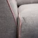 Модульный диван Blink Day(правый угол) отделка ткань кат.B (Tristan 991817-73 stone), кант Evita 991373-12 Light Pink, черный хром, С2+ MDI.SF.TEL.736