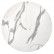 Стол Rudolf круглый раскладной 90-120x90x75см, белый мрамор, белый