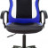 Кресло игровое Zombie 11LT, обивка: текстиль/эко.кожа, цвет: черный/синий