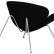 Кресло дизайнерское DOBRIN EMILY, черный ткань AF9, хромированная сталь