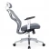 Кресло офисное / Имидж gray / белый пластик / серая сетка / серая ткань