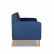 Трехместный диван Anyo wooden base 2020х730 h830 Рогожка Endell  end-15 (синий)